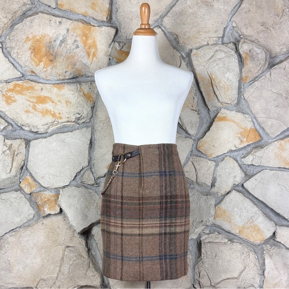 Ralph Lauren Blue Label Pencil Skirt Woodacre Plaid | 10 - Picture 3 of 7
